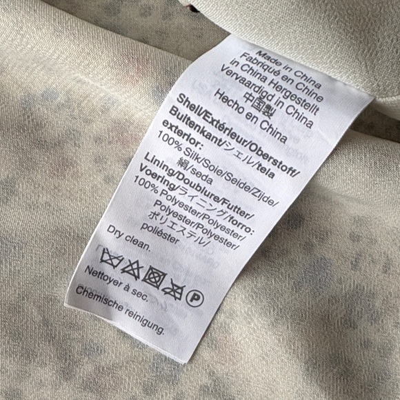 Madewell Floral Button-Down Silk Blouse XS - Picture 5 of 6